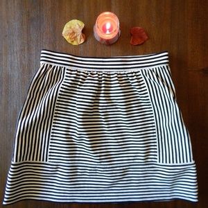 Madewell Striped Heavy-Knit Skirt (Size 4)